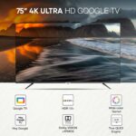 Téléviseur intelligent Nikai 75 pouces 4K QLED Ultra HD compatible Google, commande vocale mains libres, Game Master, Dolby Vision + Atmos, 4K HDR10+, connectivité simplifiée avec les appareils Android et Apple - NPROG75QLED AK00338 – Image 2