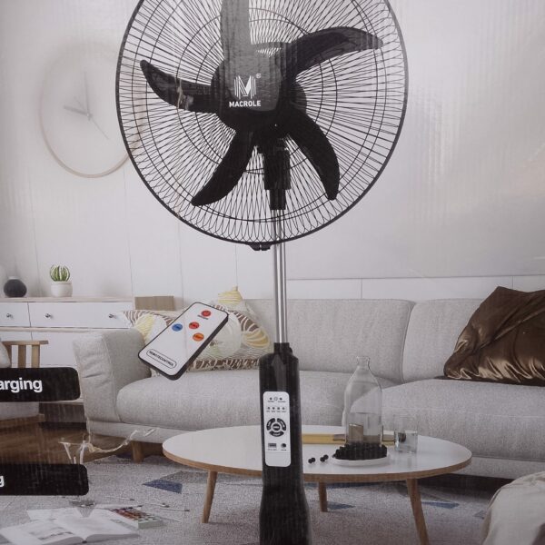 Ventilateur Rechargeable Nikai "18" Pouces Modèle MA8058D Autonomie 16H AK00338
