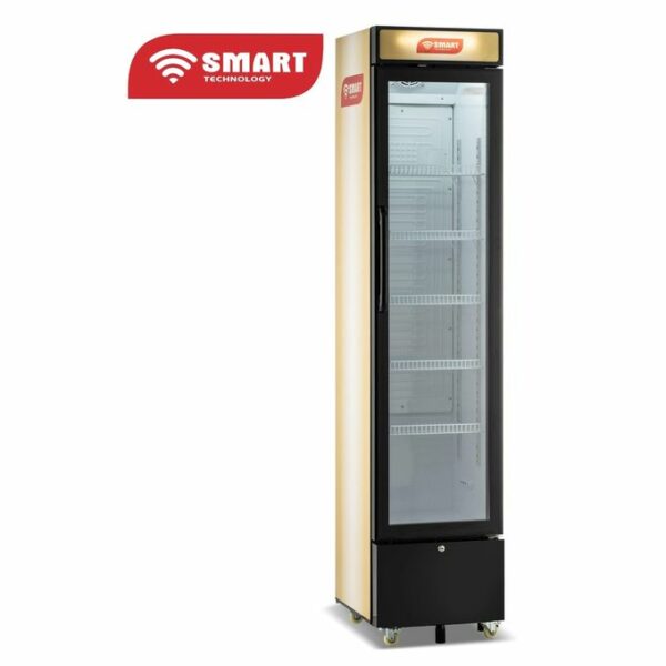 SMART TECHNOLOGY Refrigérateur Vertical Vitré 6 Tiroirs Smart 220L (STCDV-790) LASSFOUR