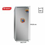 SMART TECHNOLOGY Congélateur Vertical 6 Tiroirs - STCD-335H - 180L - Couleur Argent